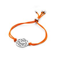 CO88 Collection Chakra 8CB 90213 Armband met Stalen Element - Sacral Chakra Ø 20 mm - One-size - Oranje - thumbnail