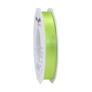 1x Luxe lime groen satijnen lint rollen 1,5 cm x 25 meter cadeaulint verpakkingsmateriaal