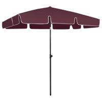 vidaXL Strandparasol 200x125 cm bordeauxrood
