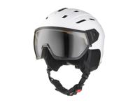 CRIVIT Ski- en snowboardhelm met vizier (Wit (M/L))