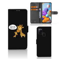 Samsung Galaxy A21s Leuk Hoesje Giraffe