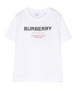 Burberry Kids t-shirt en coton à logo imprimé - Blanc - thumbnail