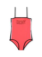 Dkny Kids maillot de bain à logo imprimé - Rose