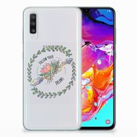 Samsung Galaxy A70 Telefoonhoesje met Naam Boho Dreams