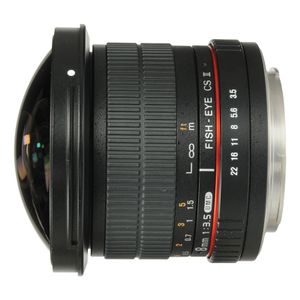 Samyang 8mm f/3.5 UMC fisheye CSII Fujifilm X-mount objectief