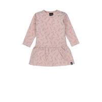Babystyling sweatjurk met all over print roze