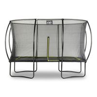 Exit Silhouette trampoline met net - 366 x 244 cm - Zwart