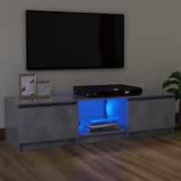 Tv-meubel met LED-verlichting 120x30x35,5 cm betongrijs - thumbnail