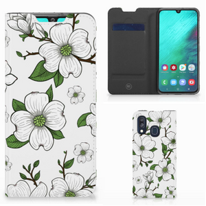 Samsung Galaxy A40 Smart Cover Dogwood Flowers