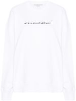 Stella McCartney logo-print cotton sweatshirt - Blanc