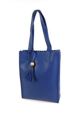PU Convent Garden dames Hoog model shopper D Blauw