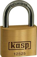 Kasp K12525A1 Premium messing hangslot Alike, goud/zilver, 25 mm