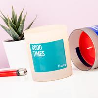 Kaars Met Tekst - Good Times