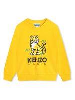 Kenzo Kids sweat en coton à logo imprimé - Jaune - thumbnail