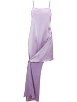 JW Anderson robe mi-longue à effet froissé - Violet