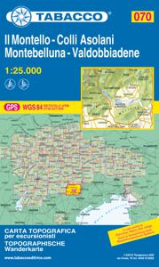 Wandelkaart 070 Il Montello - Colli Asolani - Montebelluna - Valdobbia