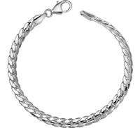 TFT Armband Zilver Gourmet Bol 5,3 mm 19 cm - thumbnail