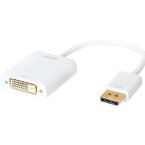 LogiLink CV0058B video kabel adapter 0,15 m DisplayPort 1.2 DVI Wit