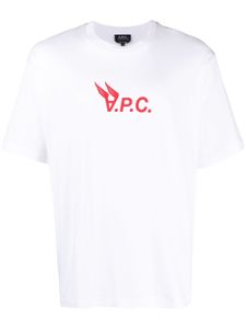 A.P.C. t-shirt Hermance à logo imprimé - Blanc