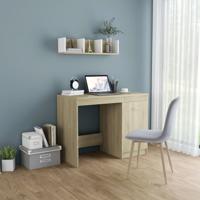 vidaXL Bureau 100x50x76 cm spaanplaat sonoma eikenkleurig