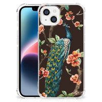 Apple iPhone 14 Plus Case Anti-shock Pauw met Bloemen