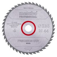 Metabo Accessoires Cirkelzaagblad | "Precision Cut Professional" | Ø235x30mm | Z44 WZ 15° - 628494000