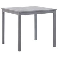 Tuintafel 80x80x74 cm massief acaciahout grijs - thumbnail