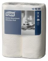 Keukenrol Tork extra rollen absorberend papier 2-laags 2 rollen 120269 - thumbnail