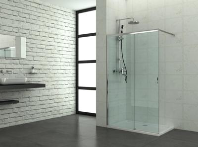 Badstuber Elite douchewand met schuifdeur 120x195cm Badstuber Elite douchewand met schuifdeur 120x195cm