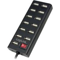 LogiLink UA0126 interface hub 480 Mbit/s Zwart - thumbnail