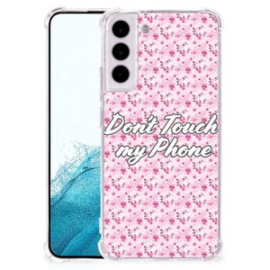 Samsung Galaxy S22 Plus Anti Shock Case Flowers Pink DTMP