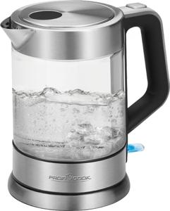 ProfiCook PC-WKS 1107 G waterkoker 1,5 l 2200 W Zwart, Roestvrijstaal