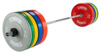 PTessentials ECHO V2 CROSSFIT PRO WOMENS Coloured Bumperplate Halterset - thumbnail