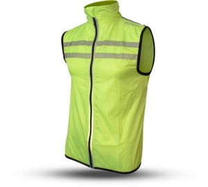 Gato Windbreaker mesh vest usb led neongeel maat S