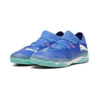 PUMA Future 7 Match Zaalvoetbalschoenen (IN) Blauw Turquoise Wit - thumbnail