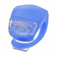 Fietslicht Voor en Achter Silicone LED Fietslicht Multifunctioneel Waterbestendig Koplamp Achterlicht voor Fietsveiligheid - Blauw - thumbnail