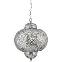 Searchlight Marokaanse stijl hanglamp Fretwork RVS 9221-1SS