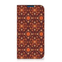 iPhone 14 Pro Max Hoesje met Magneet Batik Brown