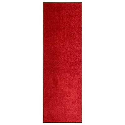 vidaXL Deurmat wasbaar 60x180 cm rood
