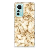 Xiaomi 12 Lite TPU Siliconen Hoesje Marmer Goud