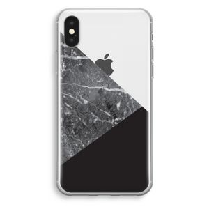 Combinatie marmer: iPhone XS Transparant Hoesje