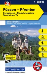 Wandelkaart 02 Outdoorkarte Füssen - Pfronten | Kümmerly & Frey