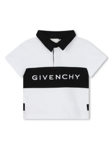 Givenchy Kids polo en coton à logo brodé - Blanc