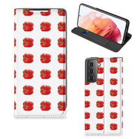 Samsung Galaxy S21 Flip Style Cover Paprika Red - thumbnail