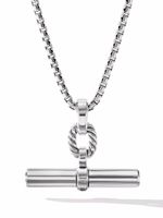 David Yurman pendentif Lexington E/W Barrel en argent sterling