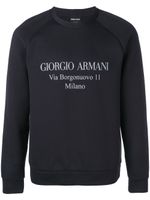 Giorgio Armani sweat à logo - Bleu