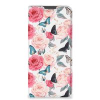 OPPO A54s | A16 | A16s Smart Cover Butterfly Roses - thumbnail