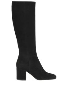 Gianvito Rossi bottes Miller 70 mm en daim - Noir