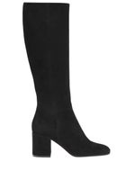 Gianvito Rossi bottes Miller 70 mm en daim - Noir - thumbnail