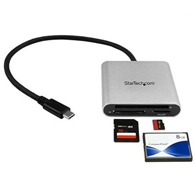 StarTech.com USB 3.0 kaartlezer met USB-C - SD, MicroSD, CompactFlash geheugenkaartlezer met USB-C kabel